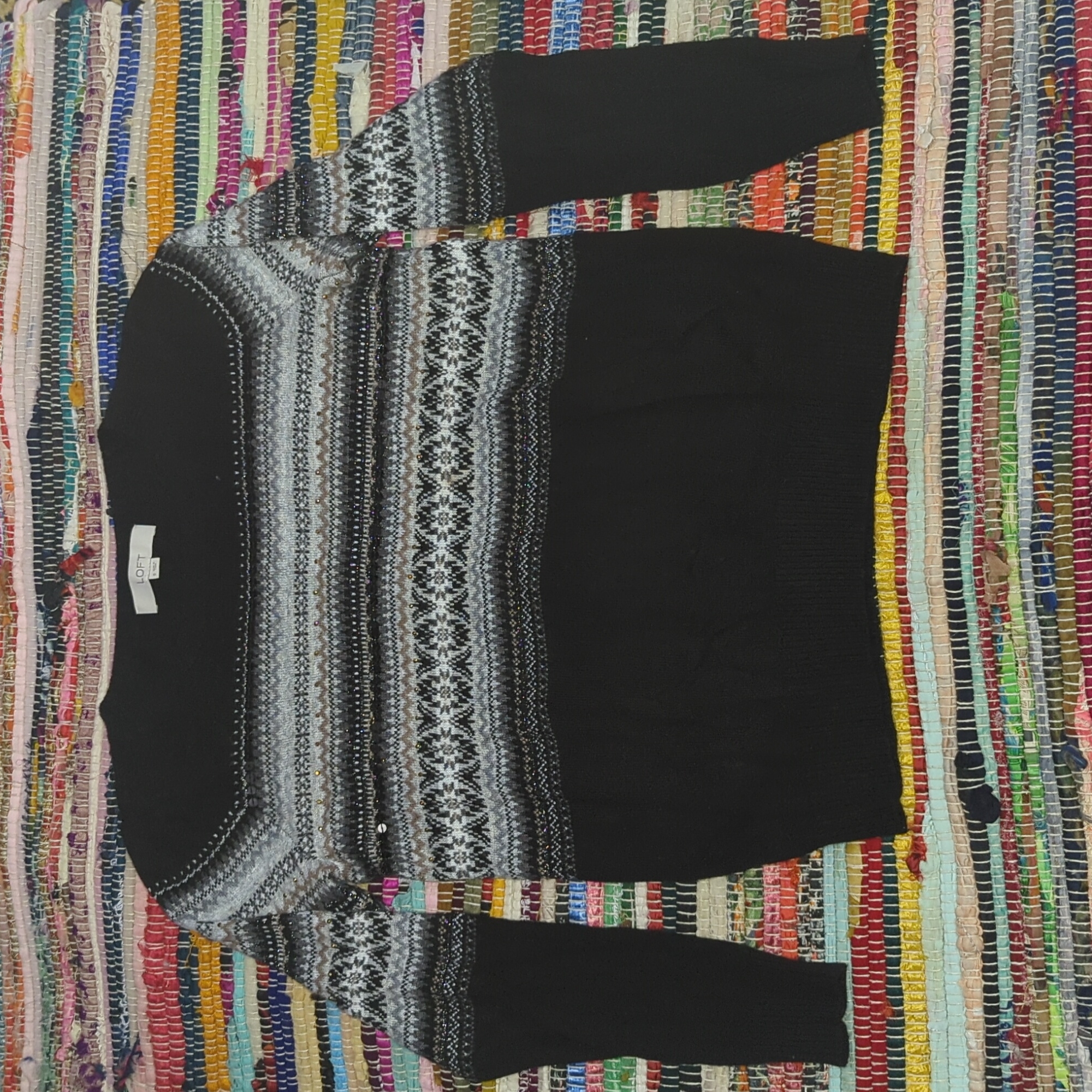 Loft Pullover Sequence Sweater